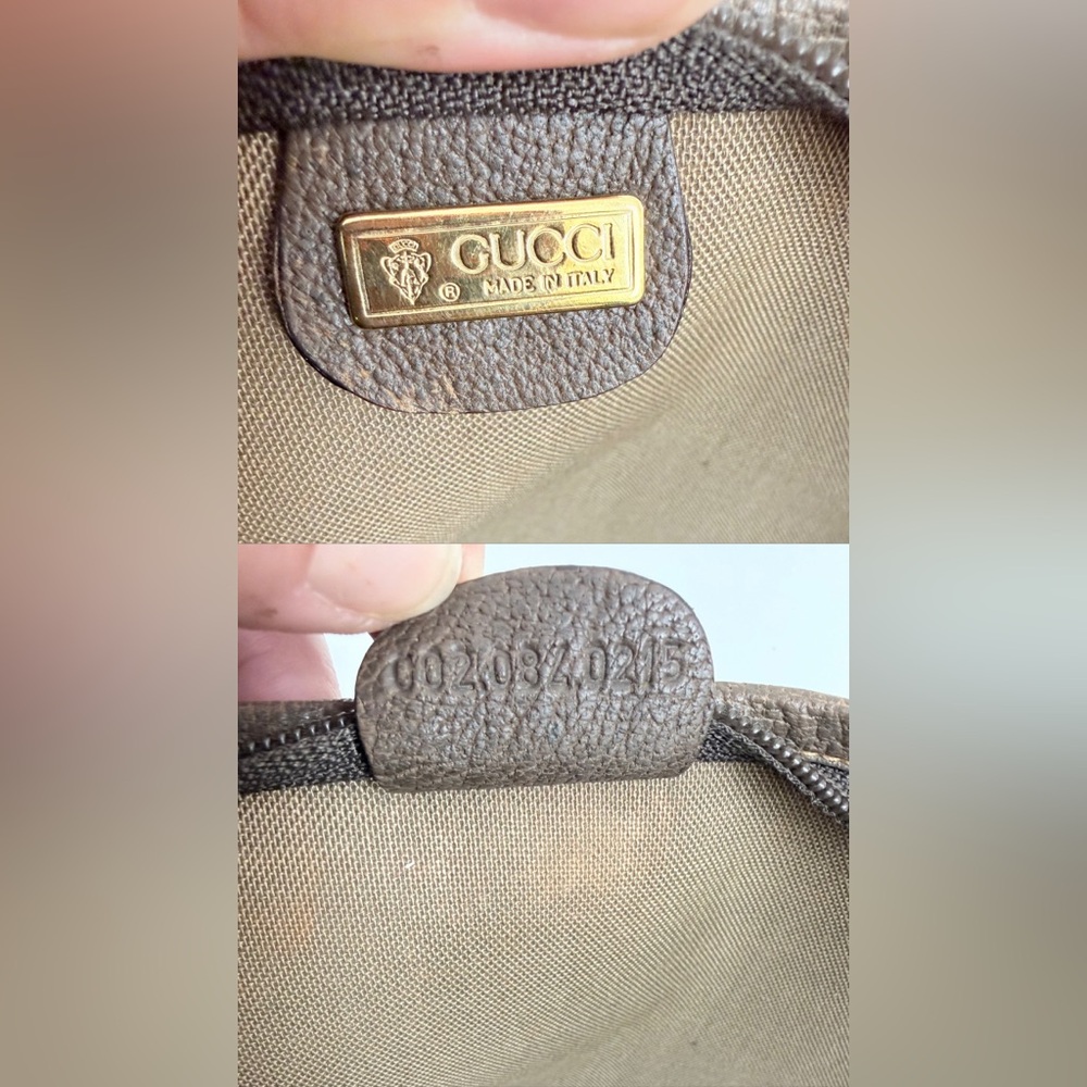 Gucci Brown and Beige Monogram Tote - Picture 10 of 16